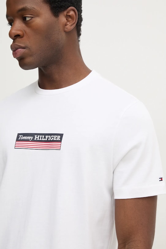 Хлопковая футболка Tommy Hilfiger regular белый MW0MW38079