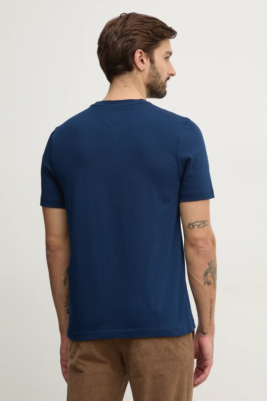 Îmbrăcăminte Tommy Hilfiger tricou din bumbac MW0MW38334 bleumarin