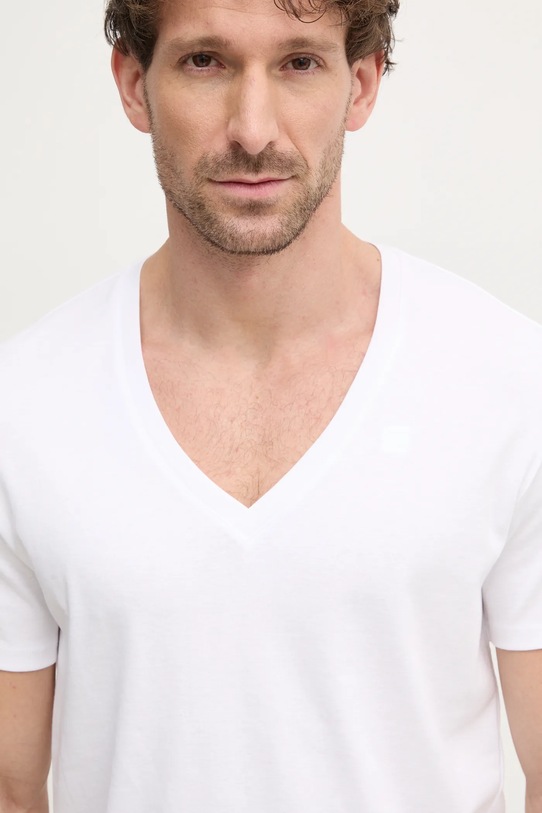 G-Star tricou din bumbac 2-pack alb D25500.124