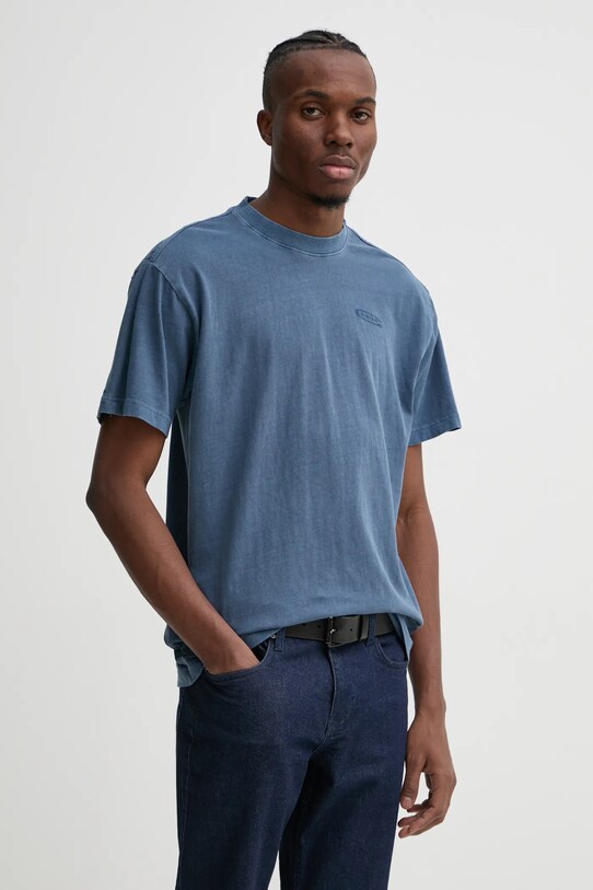 G-Star tricou din bumbac print albastru D25162.C756