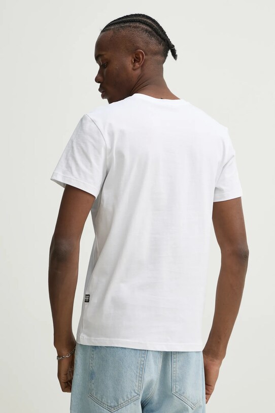 Îmbrăcăminte G-Star tricou din bumbac D25140.336 alb