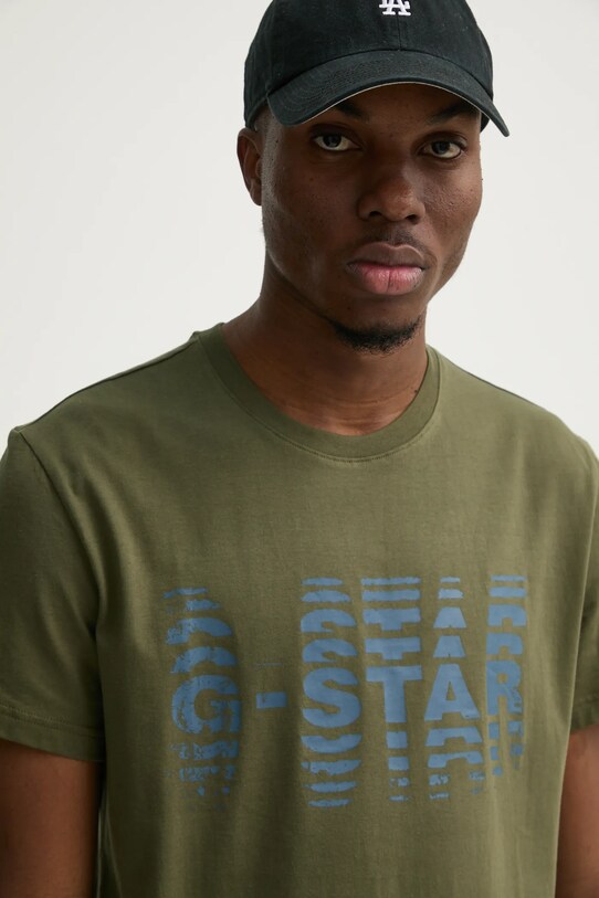 G-Star tricou din bumbac verde D25140.336