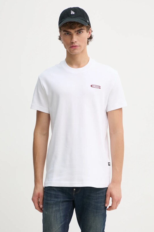Îmbrăcăminte G-Star tricou din bumbac D25141.C812 alb