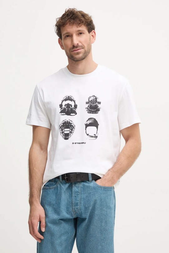 Хлопковая футболка G-Star бежевый D25160.336