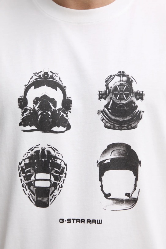 Хлопковая футболка G-Star D25160.336 бежевый