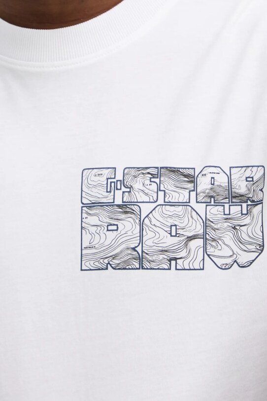 G-Star tricou din bumbac alb D25146.C506
