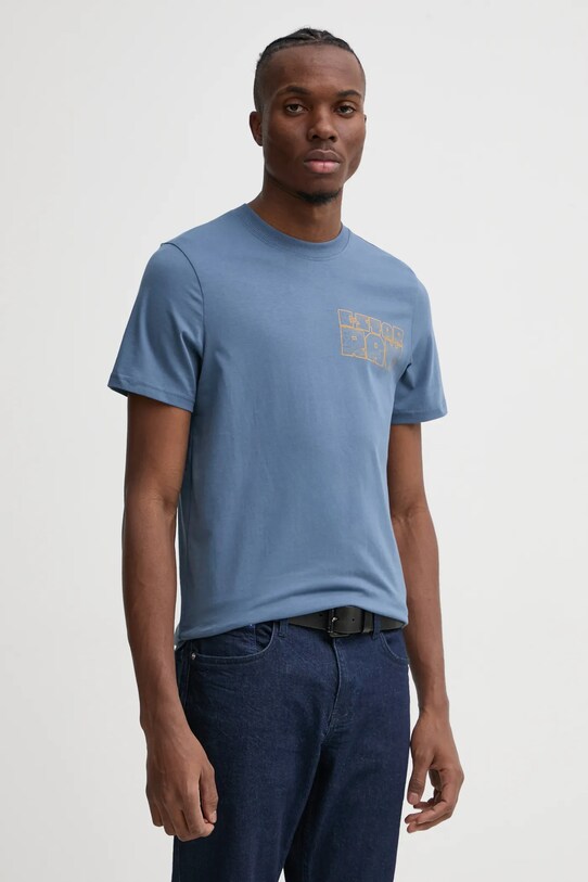 G-Star tricou din bumbac print albastru D25146.C506
