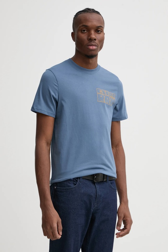 Bavlněné tričko G-Star slim modrá D25146.C506