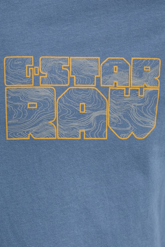 Bavlněné tričko G-Star D25146.C506 modrá