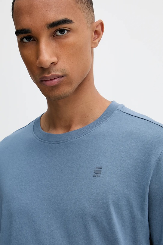 G-Star t-shirt bawełniany niebieski D16396.B353.