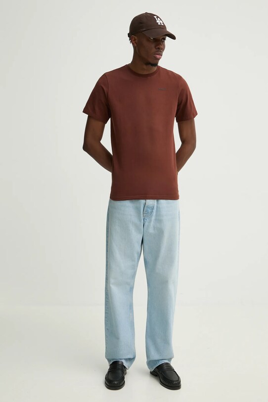 G-Star tricou din bumbac D19070.C723. maro SS25