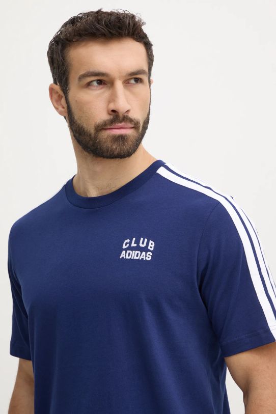 Bavlnené tričko adidas M C COLLE Collegiate tmavomodrá JJ1608