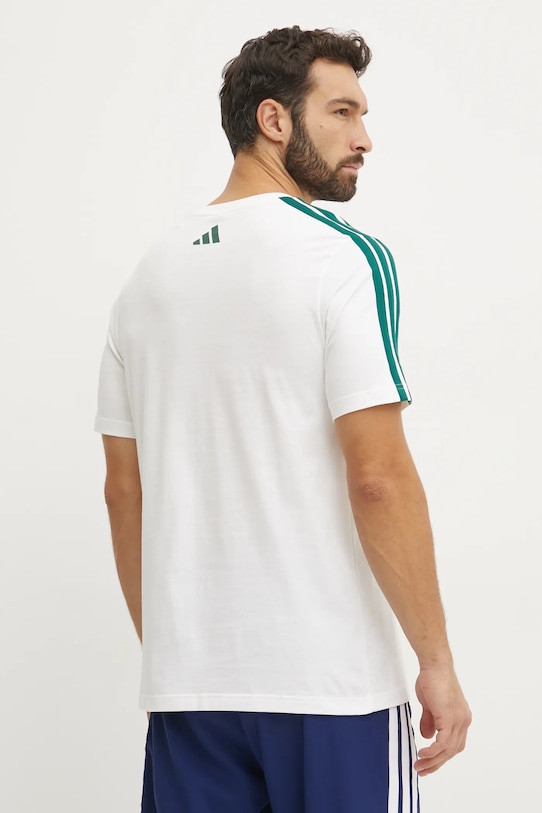 Одяг Бавовняна футболка adidas M C COLLE Collegiate JJ3868 бежевий