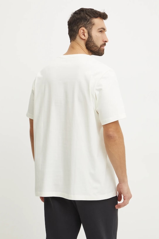 Odzież adidas t-shirt bawełniany M T LENS PKT T JJ3928 beżowy