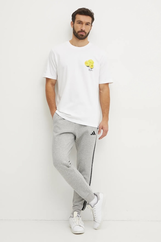 adidas t-shirt bawełniany SL LEMON JJ3959 beżowy SS25