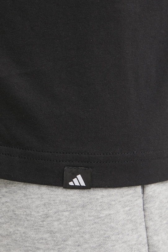 Хлопковая футболка adidas M C HOT Q1 TEE JI6787 чёрный