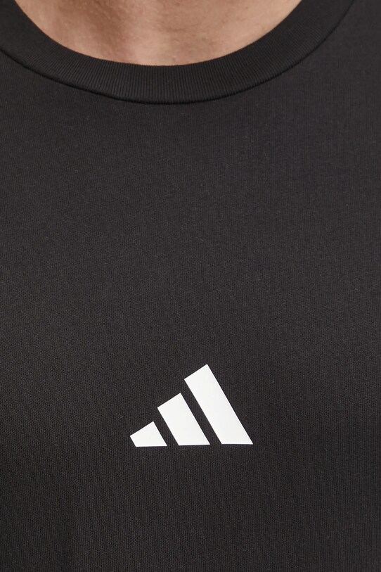 Хлопковая футболка adidas Future Icons JD4877 чёрный