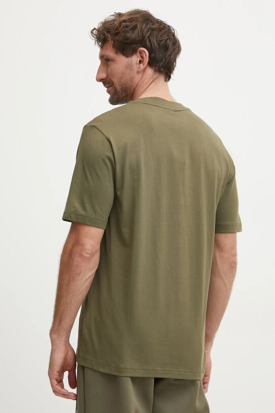 Ρούχα Βαμβακερό μπλουζάκι adidas Essentials JE8931 πράσινο