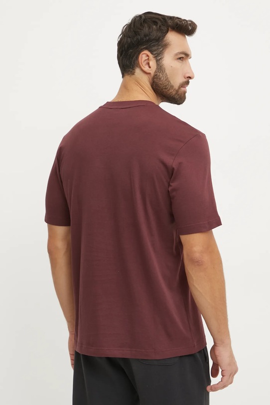 Odzież adidas t-shirt bawełniany Essentials Linear JE8998 czerwony