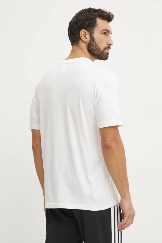 Oblečenie Bavlnené tričko adidas Essentials Linear JE9000 béžová
