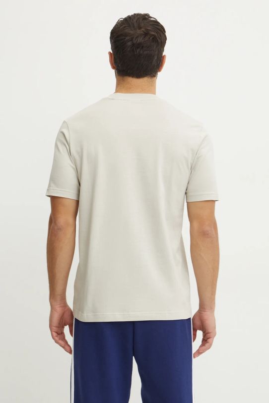 Îmbrăcăminte adidas tricou din bumbac Essentials Linear JE9007 bej