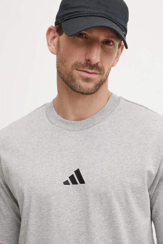 adidas tricou din bumbac Essential gri JF1091