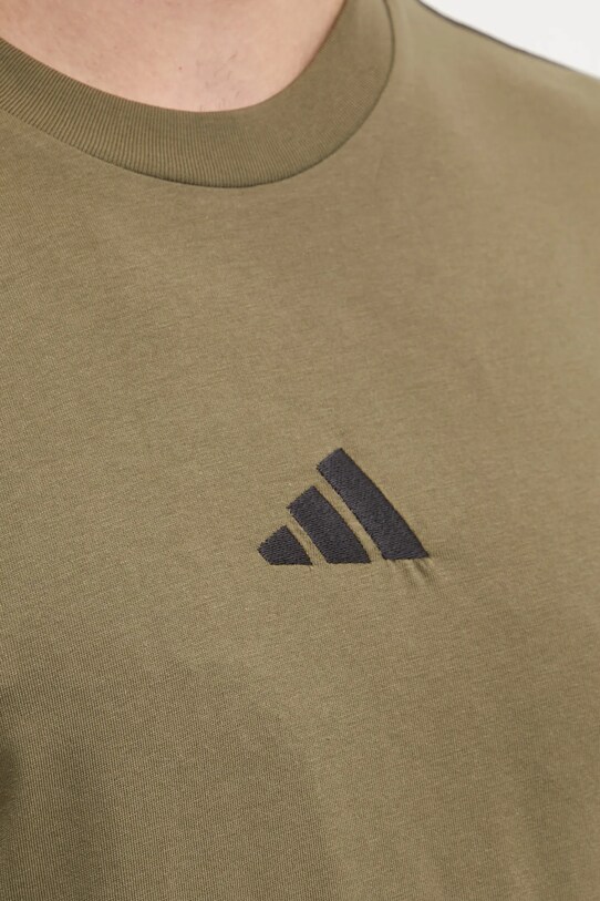 Бавовняна футболка adidas Essential JF1097 зелений