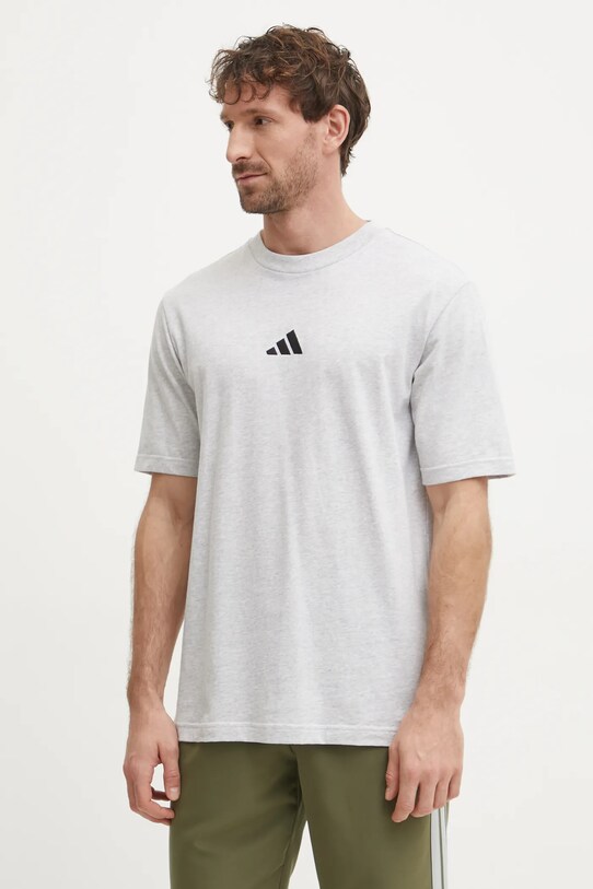 adidas tricou din bumbac Essential gri JF1100