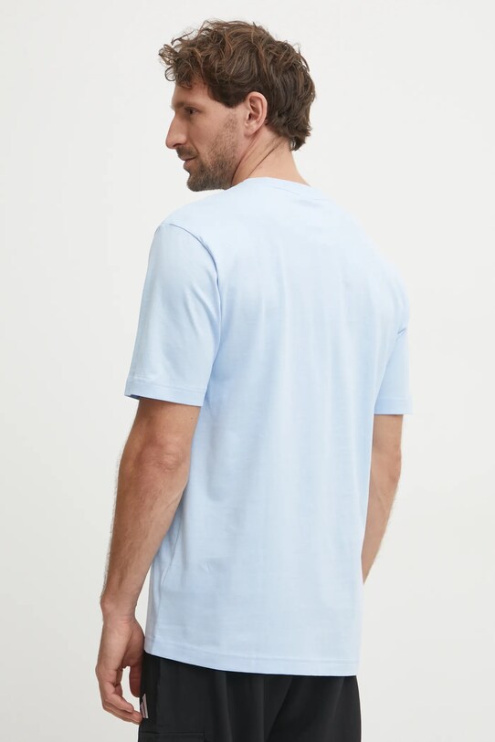 Одяг Бавовняна футболка adidas Essential JF1101 блакитний