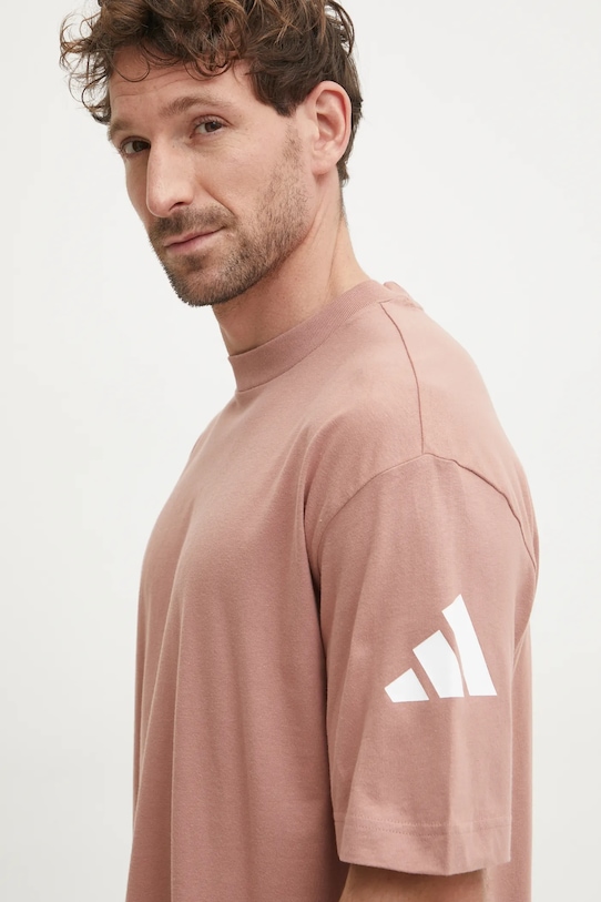 adidas tricou din bumbac Essentials portocaliu JF3620