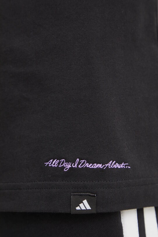 Хлопковая футболка adidas M ALL DAY I TEE JI9417 чёрный