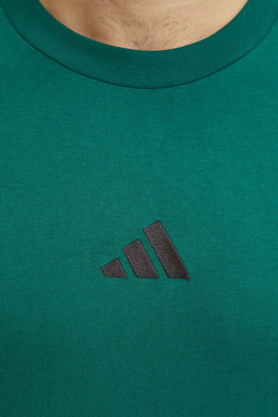 Бавовняна футболка adidas Essentials JD1905 зелений