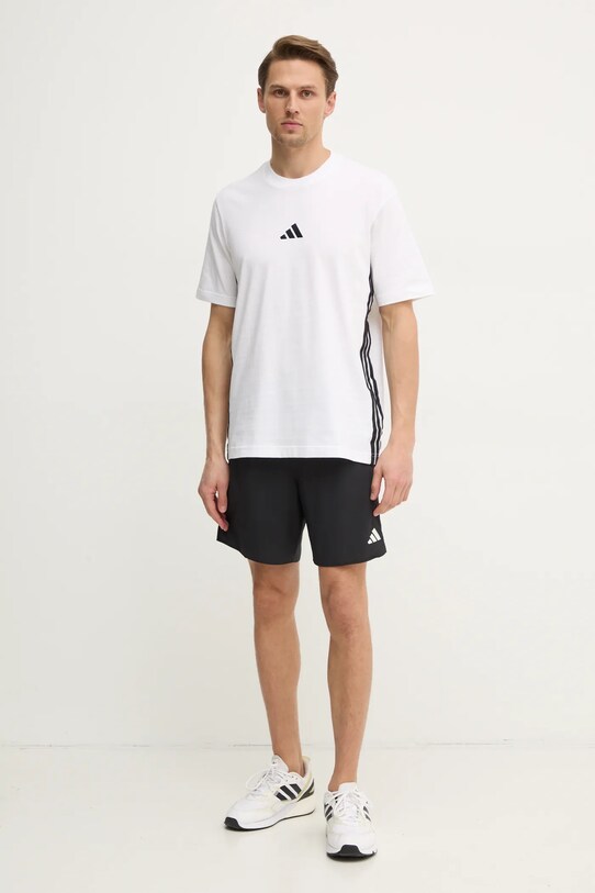 Бавовняна футболка adidas Essentials JE6388 білий SS25