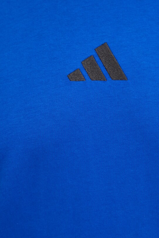 Хлопковая футболка adidas Essentials JE6398 голубой