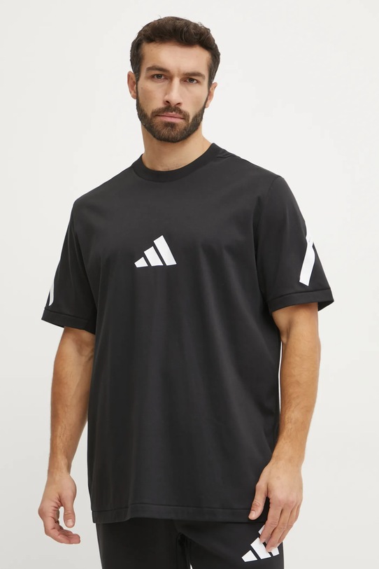 adidas tricou din bumbac Z.N.E. print negru JC7920