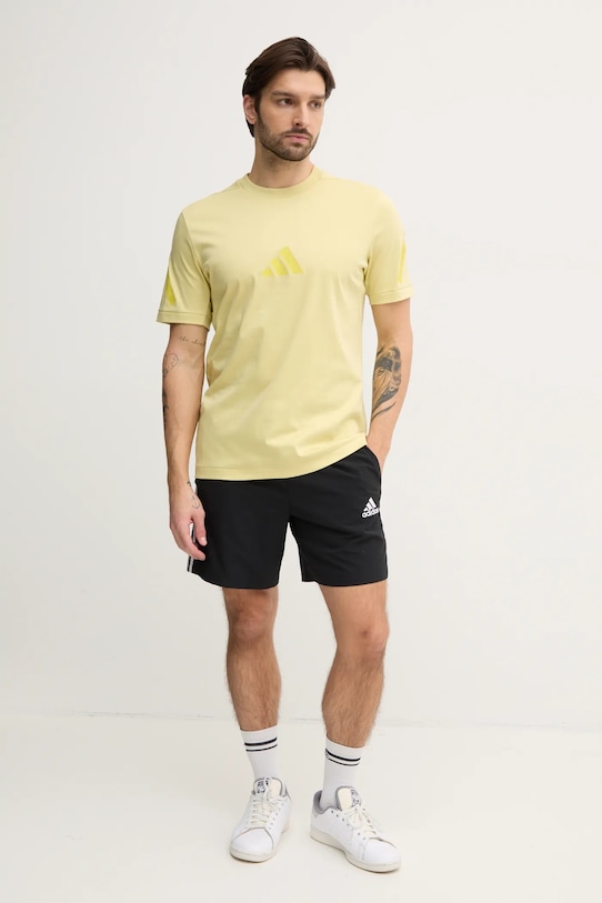 Бавовняна футболка adidas Z.N.E. JD5981 зелений SS25