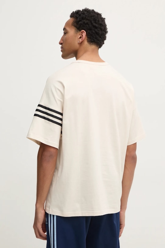 Одяг Бавовняна футболка adidas Originals Neuclassics JC9933 бежевий