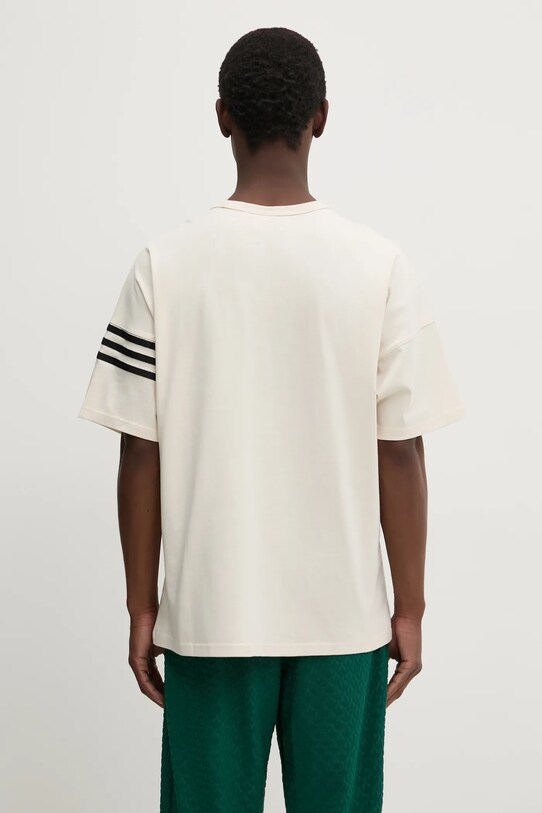 Ρούχα Βαμβακερό μπλουζάκι adidas Originals Neuclassics JC9933 μπεζ