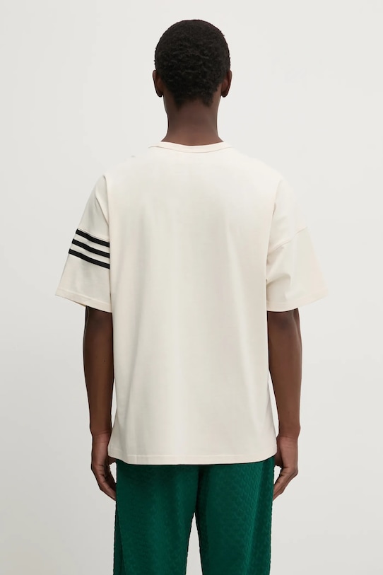 Одежда Хлопковая футболка adidas Originals Neuclassics JC9933 бежевый