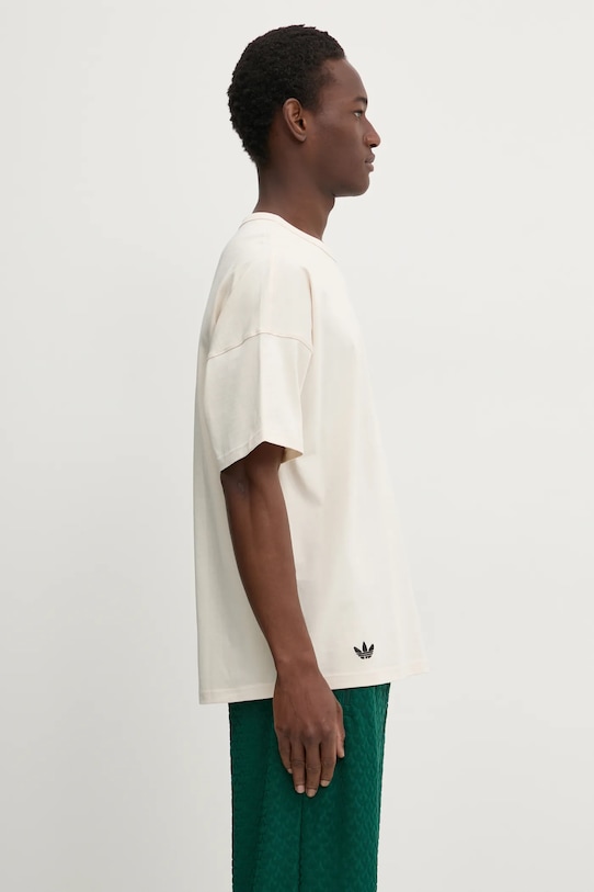 Хлопковая футболка adidas Originals Neuclassics бежевый JC9933