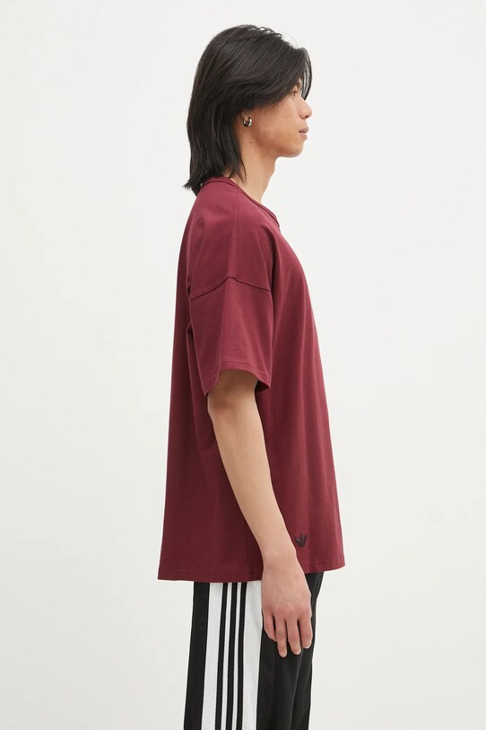 Бавовняна футболка adidas Originals Neuclassics бордо JC9934