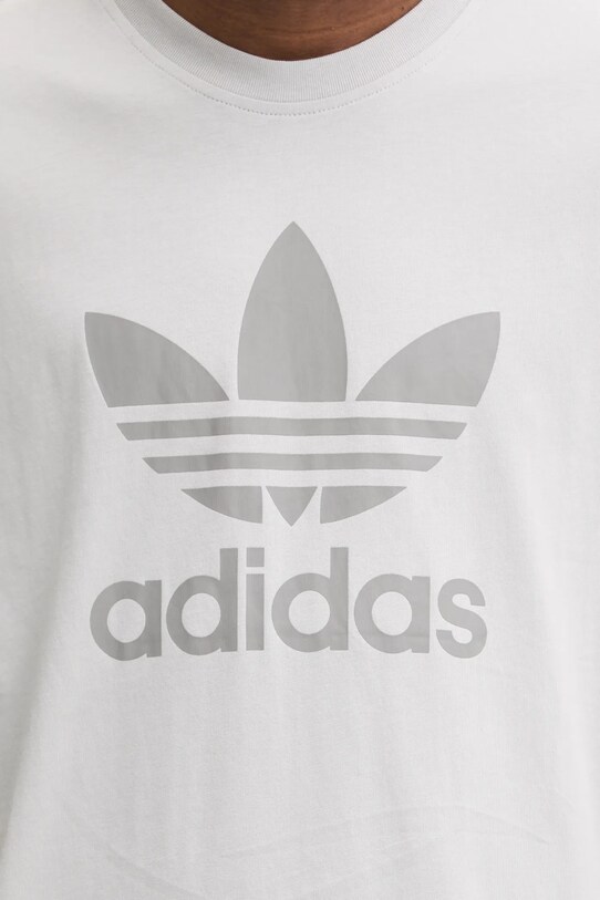 Бавовняна футболка adidas Originals TREFOIL T-SHIRT JP2548 сірий