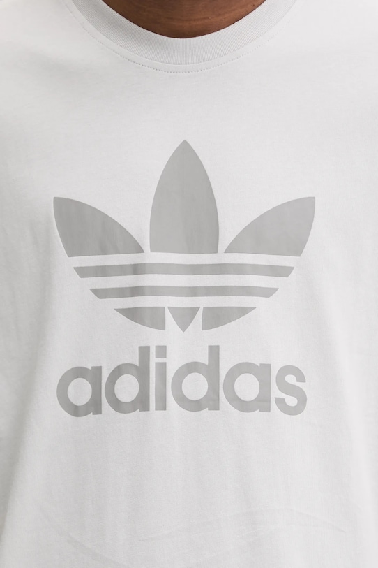 adidas Originals tricou din bumbac TREFOIL T-SHIRT JP2548 gri
