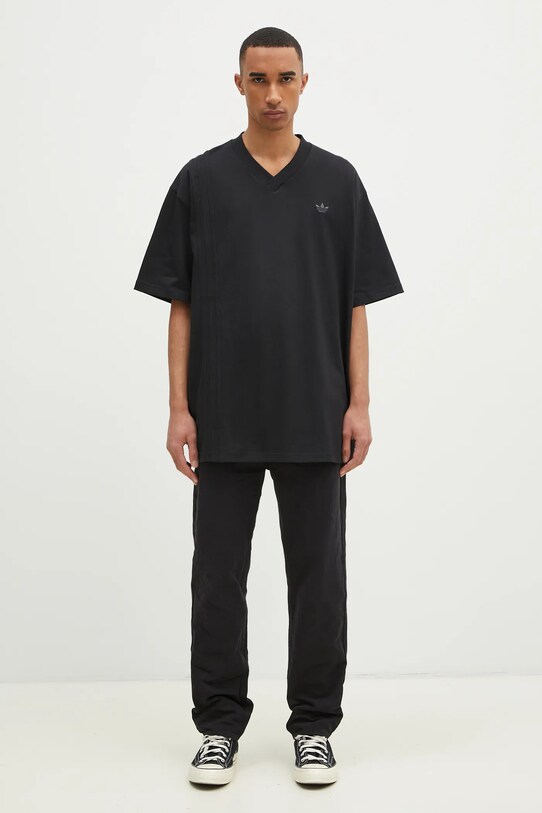 adidas Originals t-shirt in cotone FRONT ST TEE JD2301 nero