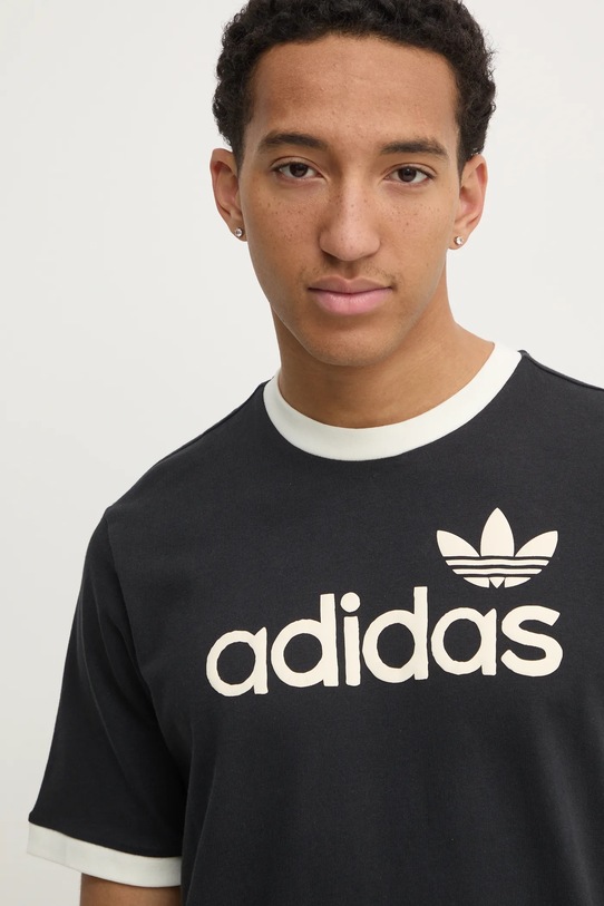 Хлопковая футболка adidas Originals SIMPLE TEE чёрный JC8372