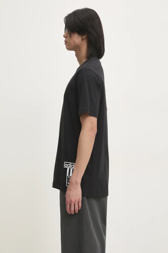 adidas Originals t-shirt bawełniany Adibreak JD4194 czarny SS25