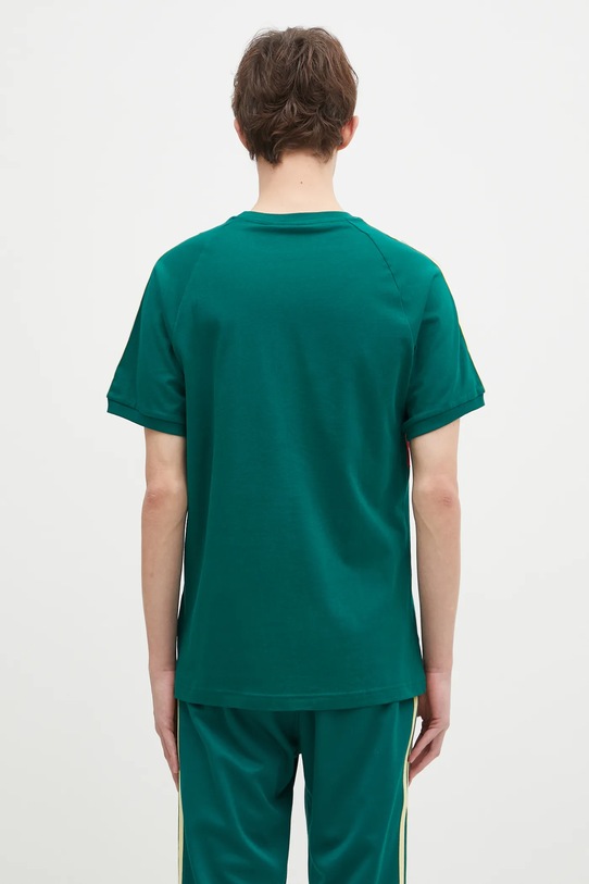 Oblečenie Bavlnené tričko adidas Originals 3S PANEL JD4277 zelená