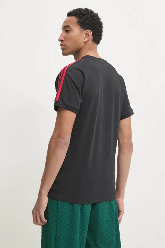 Одяг Бавовняна футболка adidas Originals 3S PANEL TEE JP1272 чорний