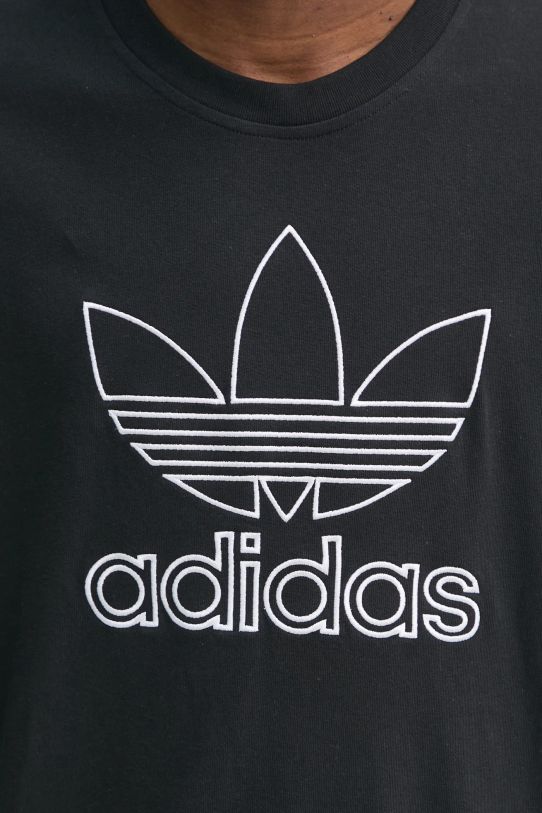 adidas Originals tricou din bumbac OUTL TREF TEE JP1088 negru