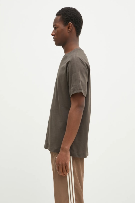 adidas Originals t-shirt bawełniany Essential JD3276 zielony SS25